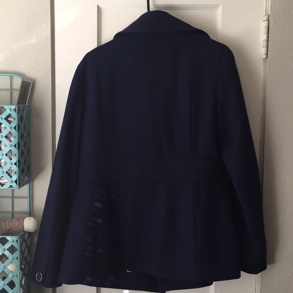 Kenneth Cole blue pea coat - Picture 3 of 3